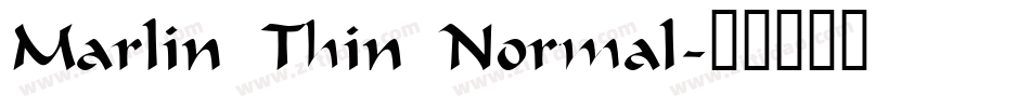 Marlin Thin Normal字体转换